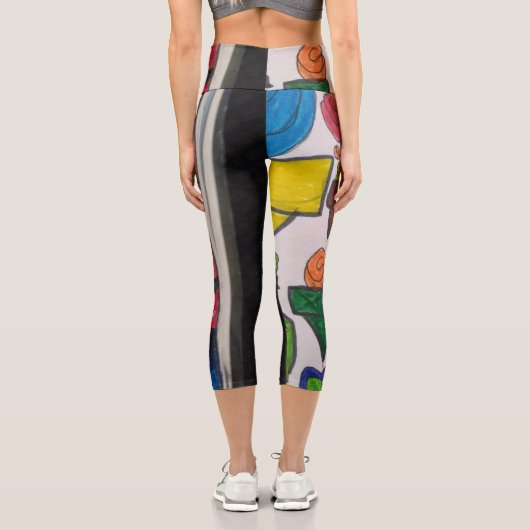 Hochwaisted-Capris Capri Leggings (Rückseite)
