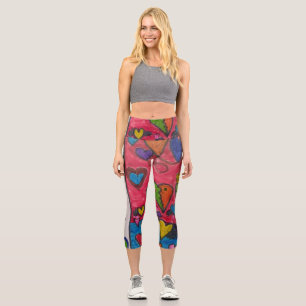Hochwaisted-Capris Capri Leggings