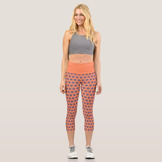 Hochwaisted Geometric Capris - Stilvolles Design (Vorderseite)