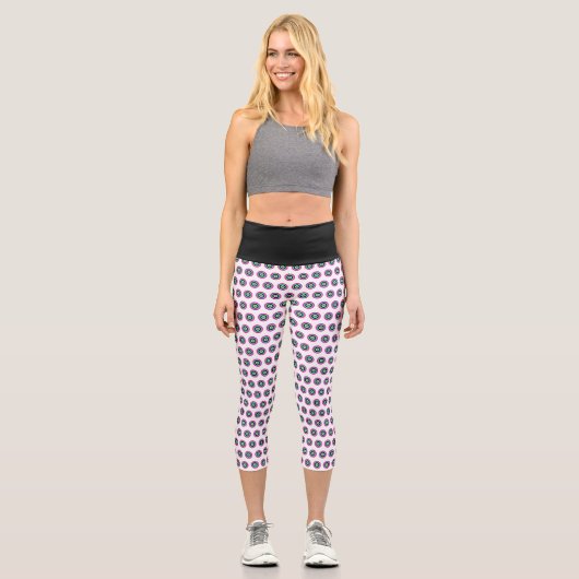 Hochwaisted Geometric Capris - Stilvolles Design (Vorderseite)