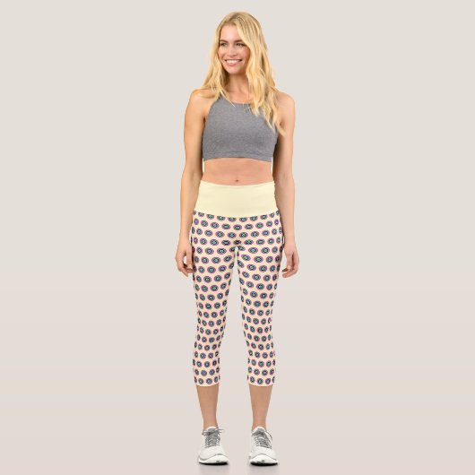 Hochwaisted Geometric Capris - Stilvolles Design (Vorderseite)
