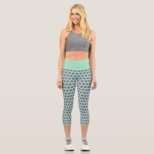 Hochwaisted Geometric Capris - Stilvolles Design (Vorderseite)