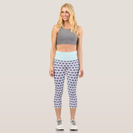 Hochwaisted Geometric Capris - Stilvolles Design (Vorderseite)