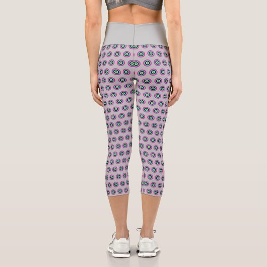 Hochwaisted Geometric Capris - Stilvolles Design (Rückseite)