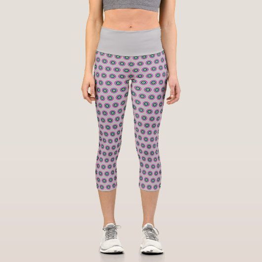 Hochwaisted Geometric Capris - Stilvolles Design (Vorderseite)