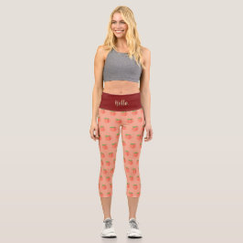 HOCHWAISTIGE CAPRI PANTS "GEORGIA PEACH"