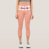HOCHWAISTIGE CAPRI PANTS - "LAND PEACH" LEGGINGS (Vorderseite)