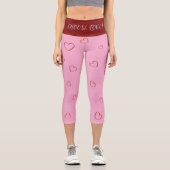 HOCHWAISTIGE CAPRI PANTS - "LIEBE WÄHLEN" (Vorderseite)