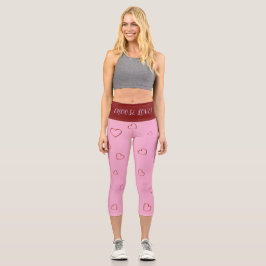 HOCHWAISTIGE CAPRI PANTS - "LIEBE WÄHLEN" LEGGINGS