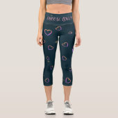 HOCHWAISTIGE CAPRI PANTS - "UNIVERSELLE LIEBE" (Vorderseite)
