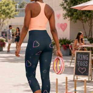 HOCHWAISTIGE CAPRI PANTS - "UNIVERSELLE LIEBE" LEGGINGS