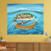 Hochwasser 1999 leinwanddruck (Insitu (Wohnzimmer))