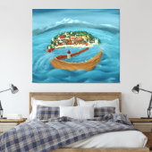 Hochwasser 1999 leinwanddruck (Insitu (Schlafzimmer))