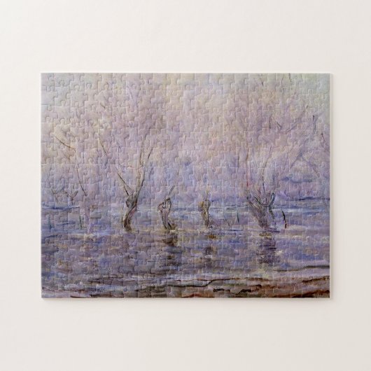 Hochwasser in Giverny Monet Feine Kunst Puzzle (Horizontal)