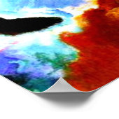 Hochwasserimprovisierung, abstrakte Kunst von Kand Poster (Ecke)