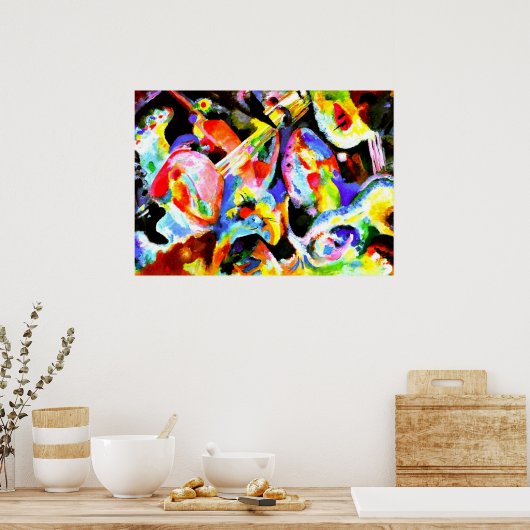 Hochwasserimprovisierung, abstrakte Kunst von Kand Poster (Küche)