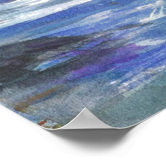 Hochwellen-Poster Poster (Ecke)