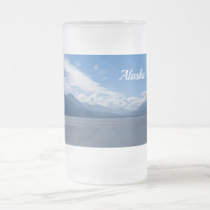Hochwertige Alaska-Berge Mattierte Tasse von Glasb