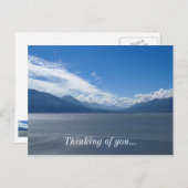 Hochwertige Alaska-Berge Postkarte (Vorne/Hinten)