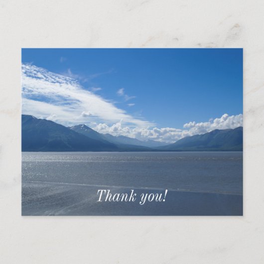 Hochwertige Alaska-Berge Postkarte (Vorderseite)