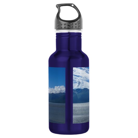 Hochwertige Alaska-Berge Wasserflasche (Rückseite)
