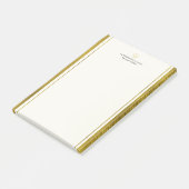 Hochwertige Anwälte Imitate Gold Glitzer Streifen  Post-it Klebezettel (angewinkelt)