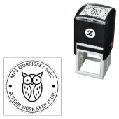 Hochwertige Arbeitshandschuhlehrer Personalisiert Permastempel (Beispiel)