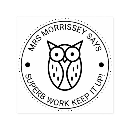 Hochwertige Arbeitshandschuhlehrer Personalisiert Permastempel (Design)