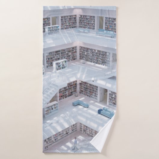 HOCHWERTIGE BIBLIOTHEK BADEHANDTUCH (Badehandtuch)