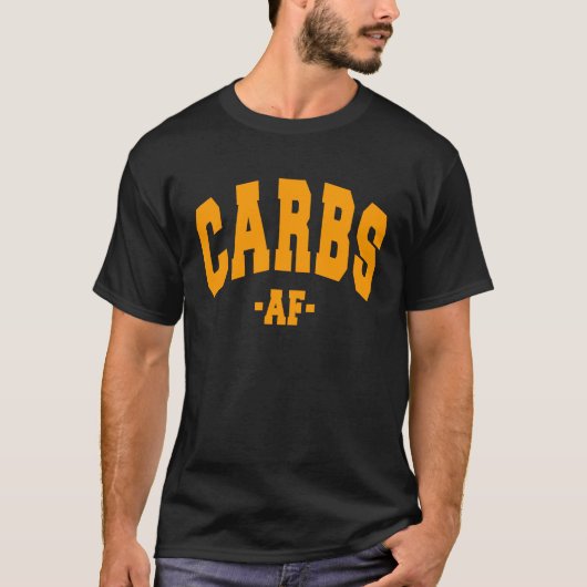 HOCHWERTIGE CARB-DIET-CARBS SPRICHWORT FUN DEKORAT T-Shirt (Vorderseite)