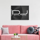 Hochwertige DJ-Leinwand Leinwanddruck (Insitu (Wohnzimmer))