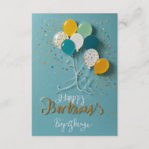 Hochwertige Einladungen zum Geburtstag! Begleitkar