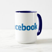 Hochwertige Facebook-Tasse Tasse (VorderseiteRechts)