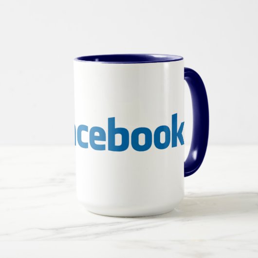 Hochwertige Facebook-Tasse Tasse (VorderseiteRechts)