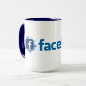 Hochwertige Facebook-Tasse Tasse (Vorderseite Links)