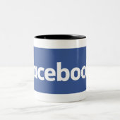 Hochwertige Facebook-Tasse Zweifarbige Tasse (Mittel)