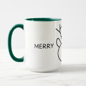 Hochwertige frohe Weihnachts-Tasse Tasse (Links)
