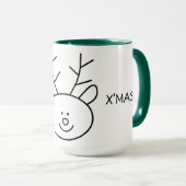 Hochwertige frohe Weihnachts-Tasse Tasse (VorderseiteRechts)