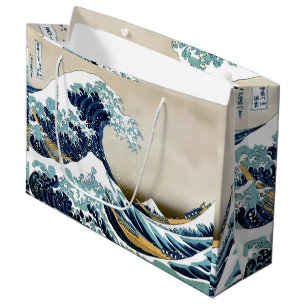 Hochwertige Great Wave off Kanagawa von Hokusai Große Geschenktüte