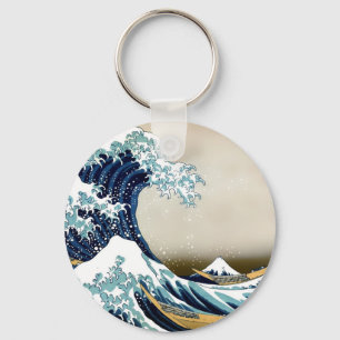Hochwertige Great Wave off Kanagawa von Hokusai Schlüsselanhänger
