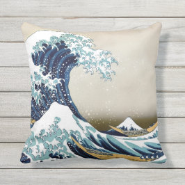 Hochwertige Große Welle von Kanagawa Outdoor Kissen Für Draußen