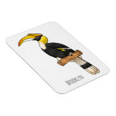 Hochwertige Hornbalg-Cartoon-Abbildung Magnet (Rechte Seite)