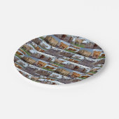 Hochwertige Kuhfoto-Collage, Teller (Schrägansicht)