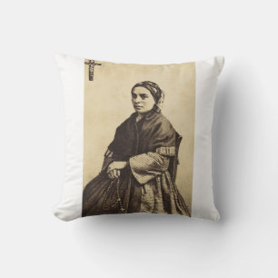 Hochwertige Kunst der Heiligen Bernadette Soubirou Kissen