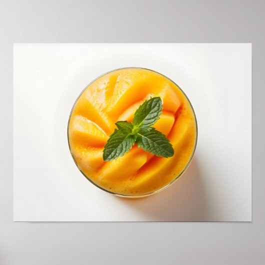 Hochwertige Mango-Smoothie Poster (Vorne)