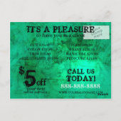 Hochwertige moderne Postkarten (Rückseite)