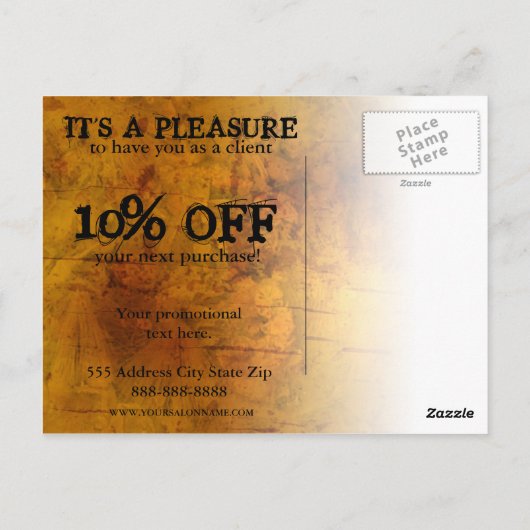 Hochwertige moderne Postkarten (Rückseite)