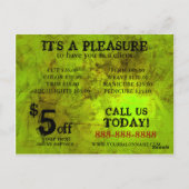 Hochwertige moderne Postkarten (Rückseite)