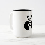 Hochwertige niedliche Panda-Tasse Zweifarbige Tasse (Vorderseite Links)