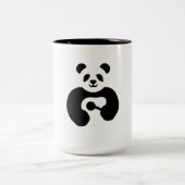 Hochwertige niedliche Panda-Tasse Zweifarbige Tasse (Mittel)